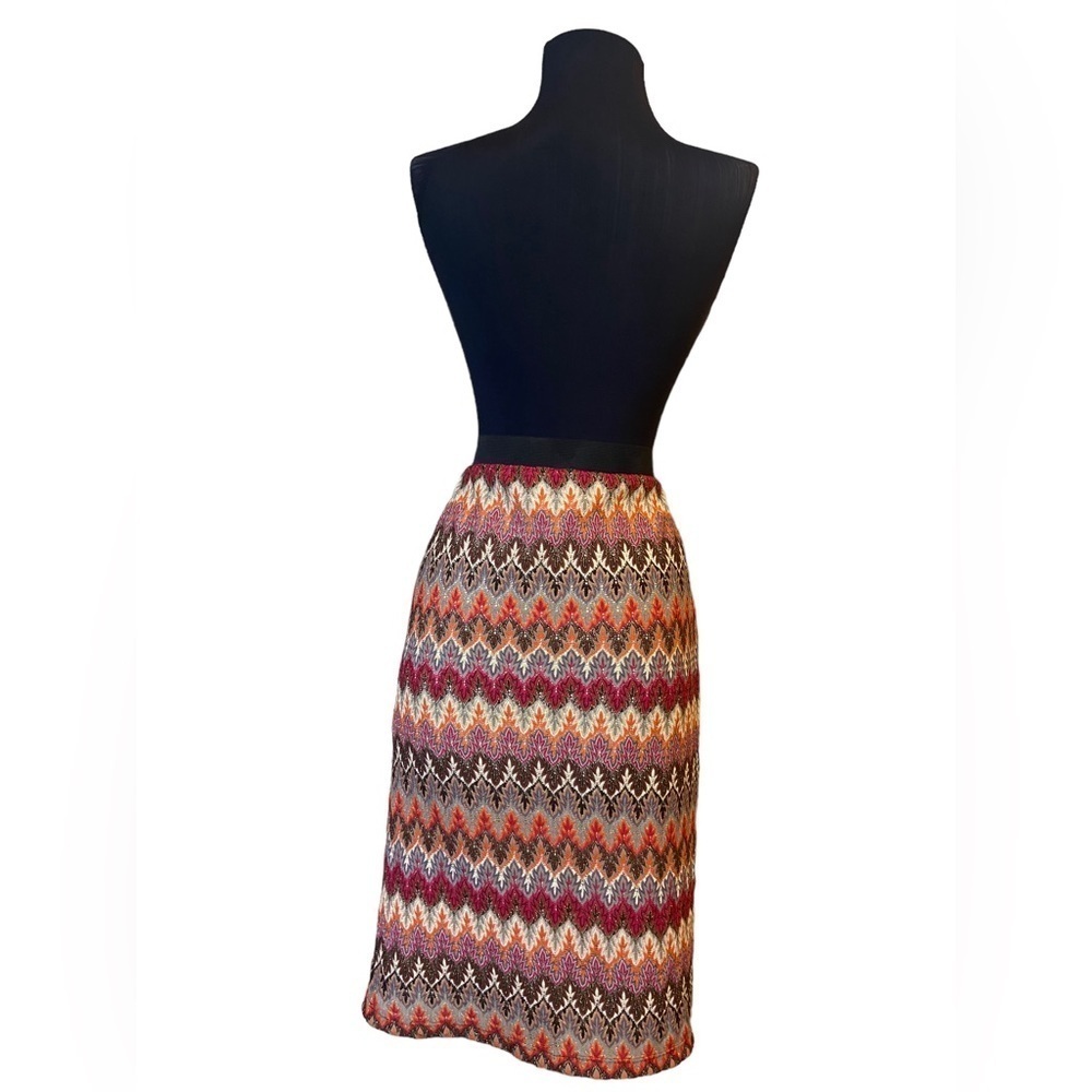 JUNIEblake Multi-Colored Aztec Pencil Skirt Large - Picture 4 of 11